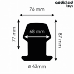 ADDICTED TOYS - EXTREME HOLLOW ANAL PLUG TAGLIA M 8,7 CM - immagine 4