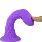 SILEXD - DREAMY DILDO FANTASY SILICONA LIQUIDA TERMOREACTIVO VIOLETA 18.5 CM - immagine 4