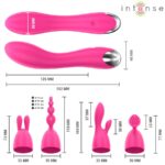 INTENSE - VIBRATORE CHER CON 20 MODALIT? E TESTINE INTERCAMBIABILI - immagine 3